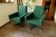 Pair of retro swivel chairs on casters