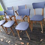 Four chairs and two armchairs
