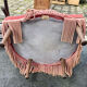 Fauteuil crapaud velours rose
