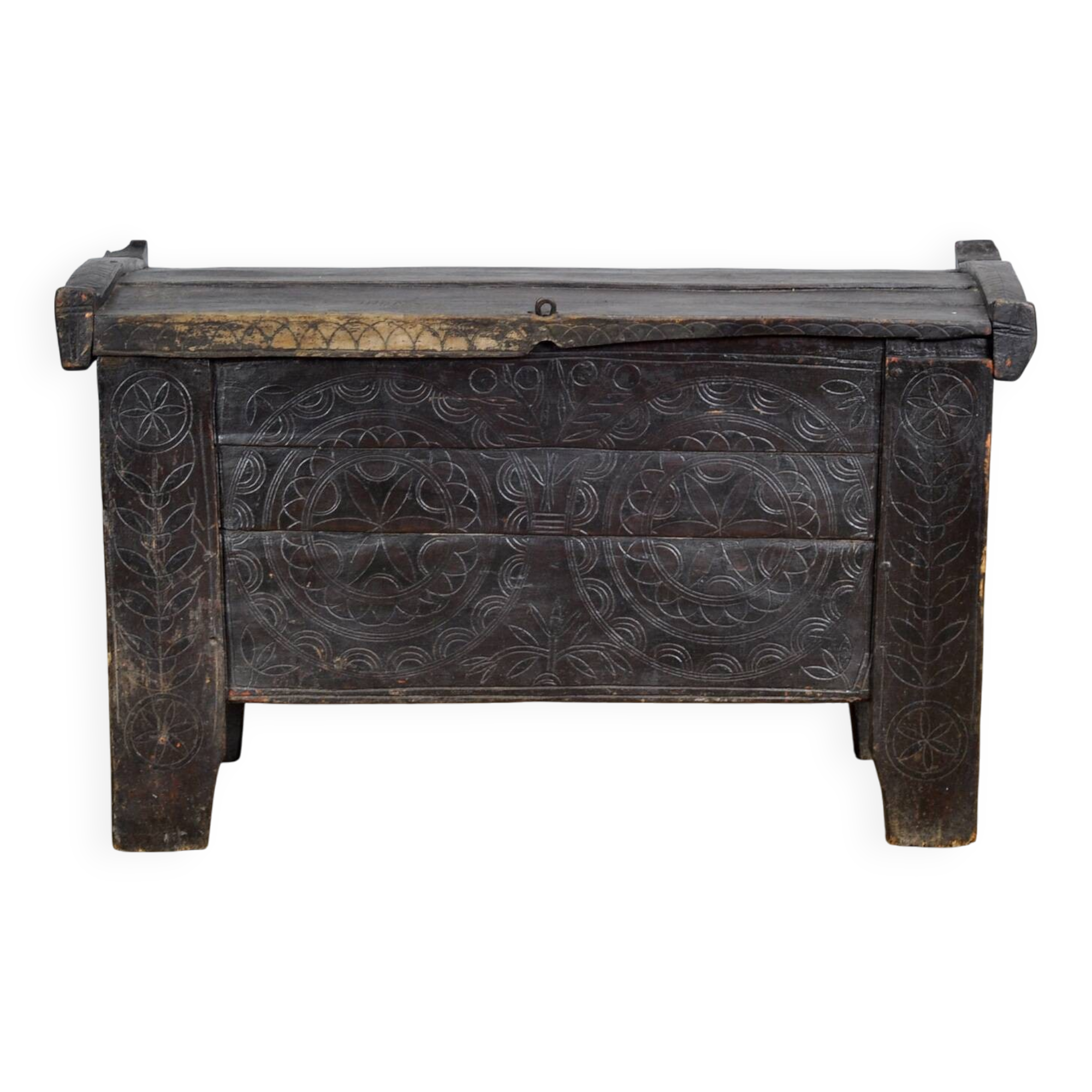 Antique shepherd’s chest, 1850s