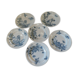 Lot of six plates 19th