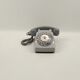 Téléphone à cadran gris Vintage Socotel S63