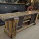 Industrial low industrial furniture carpenter's workbench 1930