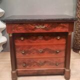 Empire style mahogany chest of drawers