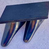 Pipe holder Ceramic Black Iridescent Free Form 50's