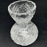 Small vase in chiseled worked glass