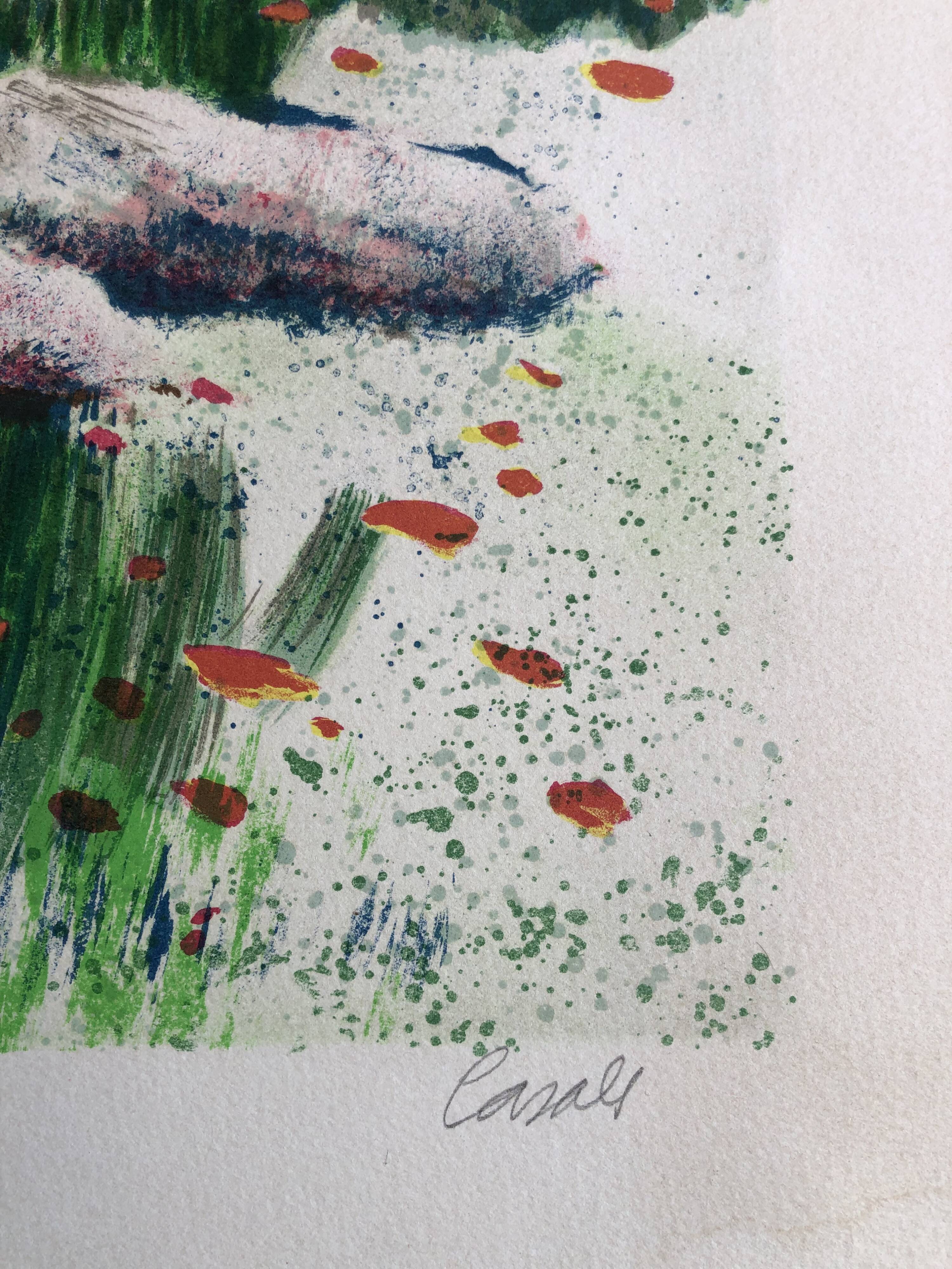 Illustration  paysage vue du village