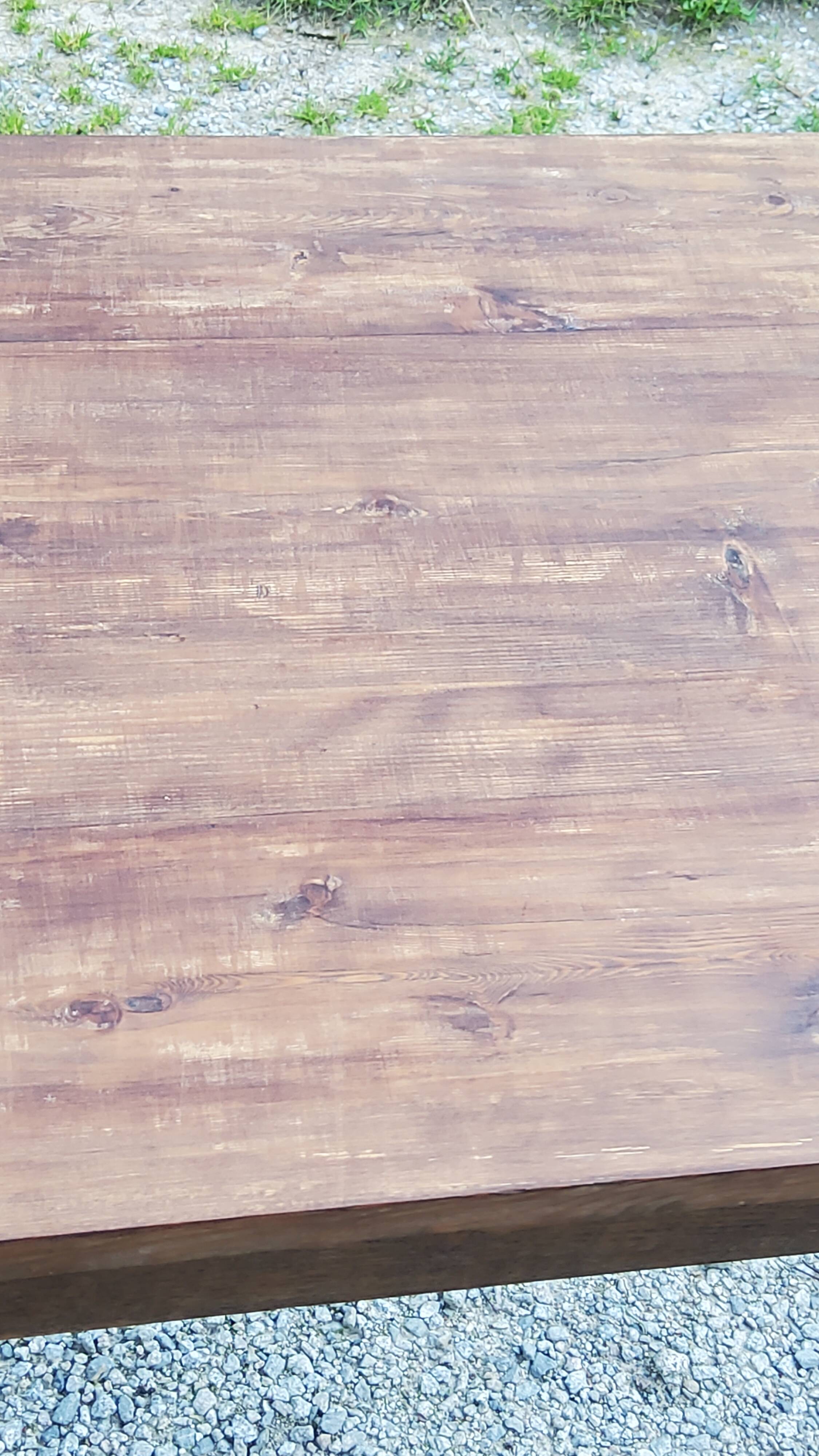 Old farm table spindle legs 195cm