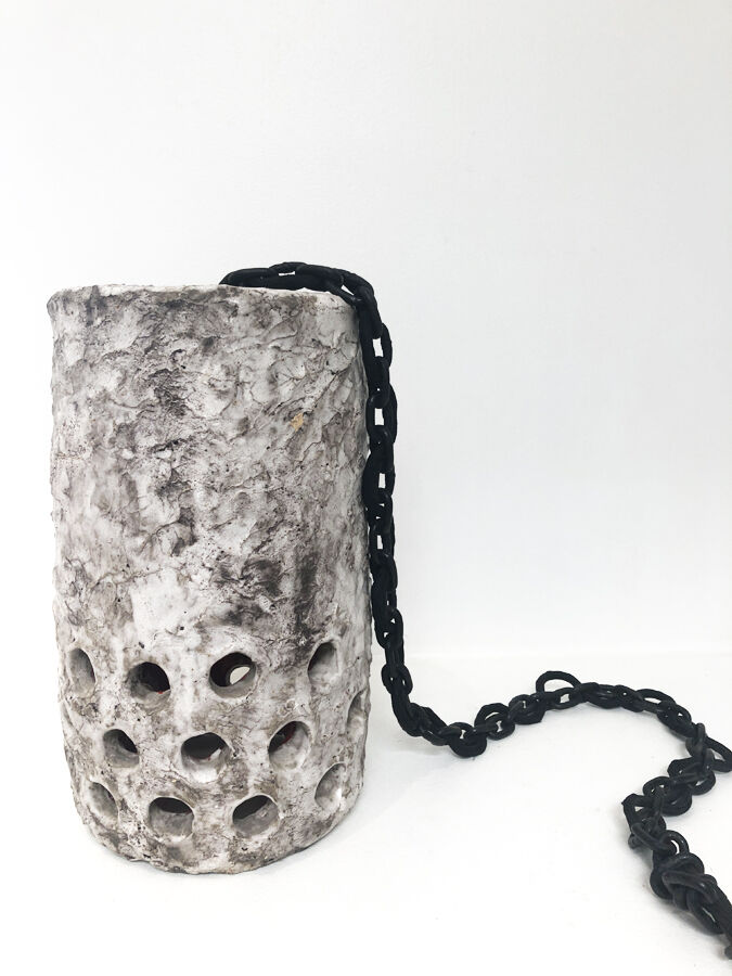 Scandinavian ceramic lamp, 1960