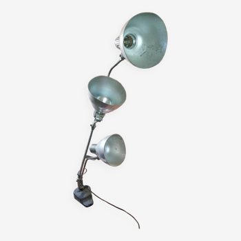 Floor lamp with 3 adjustable and adjustable spots