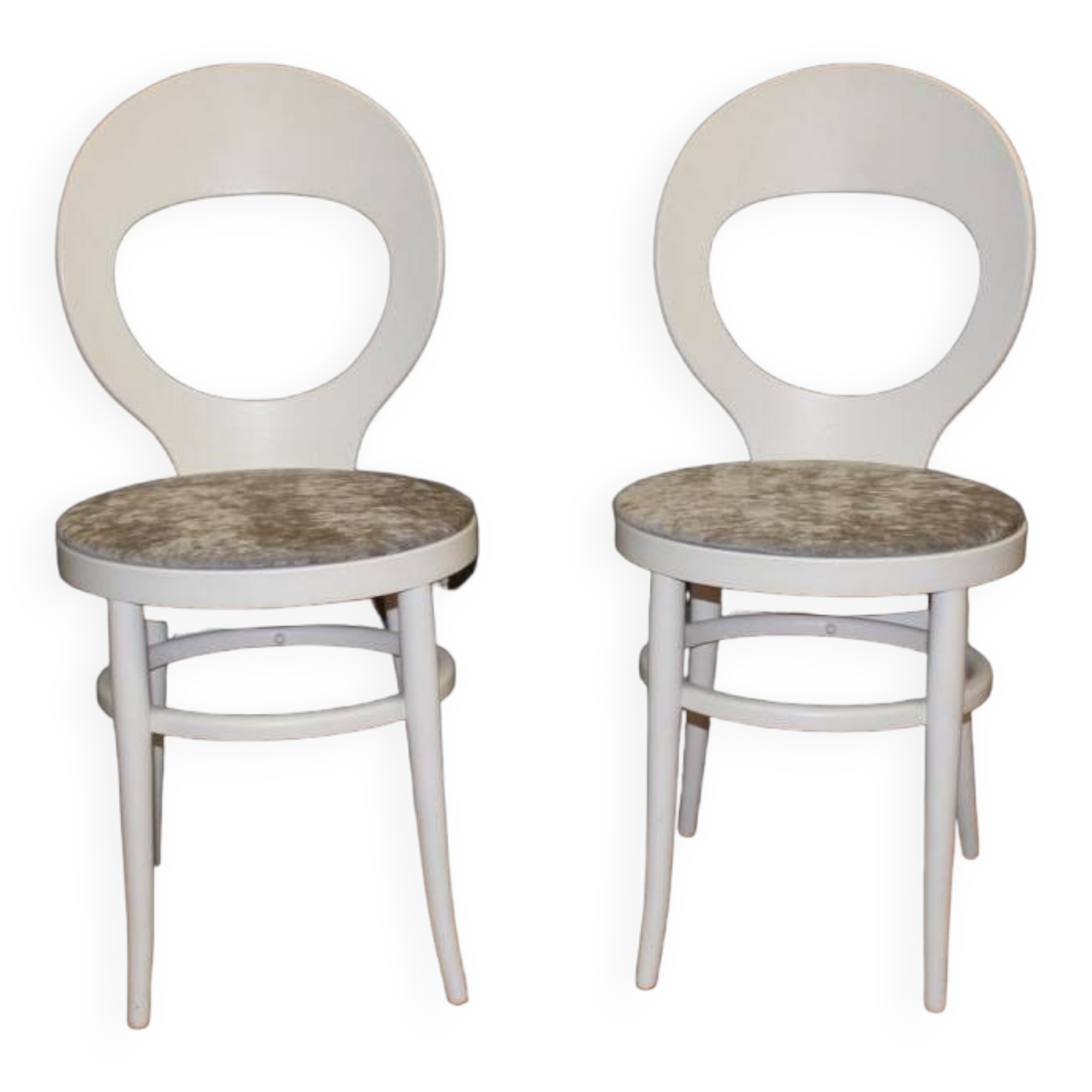 Paire de chaises "mouette" par baumann vers 1970