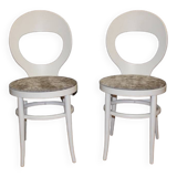 Pair of "seagull" chairs by baumann around 1970