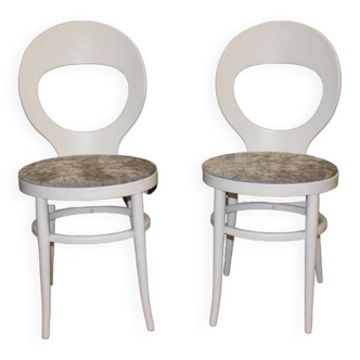 Paire de chaises "mouette" par baumann vers 1970