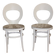 Paire de chaises "mouette" par baumann vers 1970