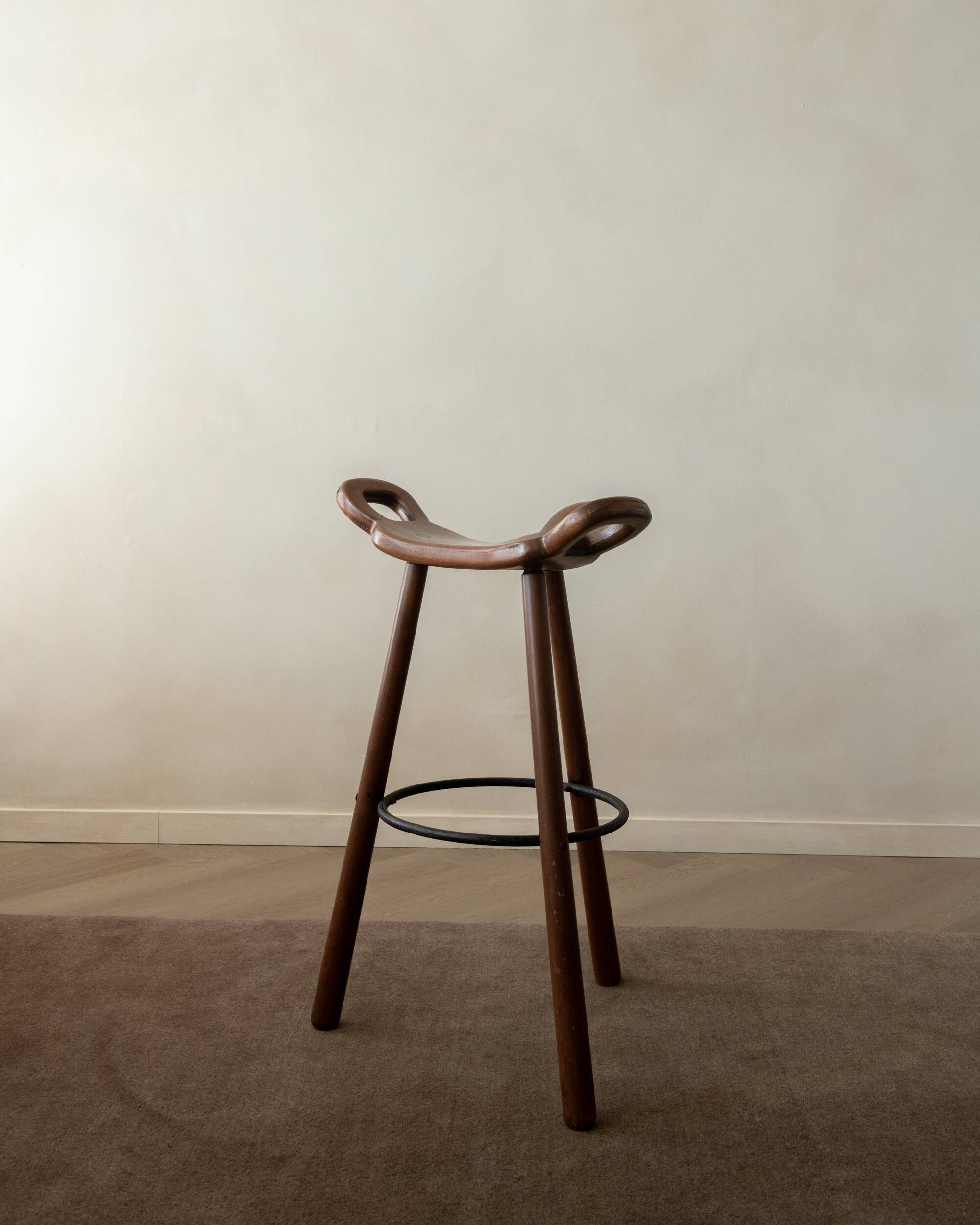 Vintage Spanish Brutalist Marbella Bar Stools by Confonorm, 1970s, Set of 3