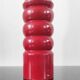 Giant vintage red lacquered wooden pepper mill