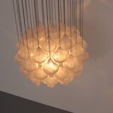 Kalmar 'Tulipan' Chandelier Pendant Light, Blown Glass, 1970