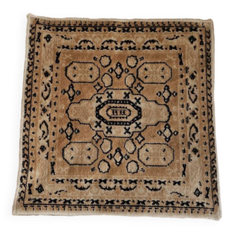 Small vintage square rug
