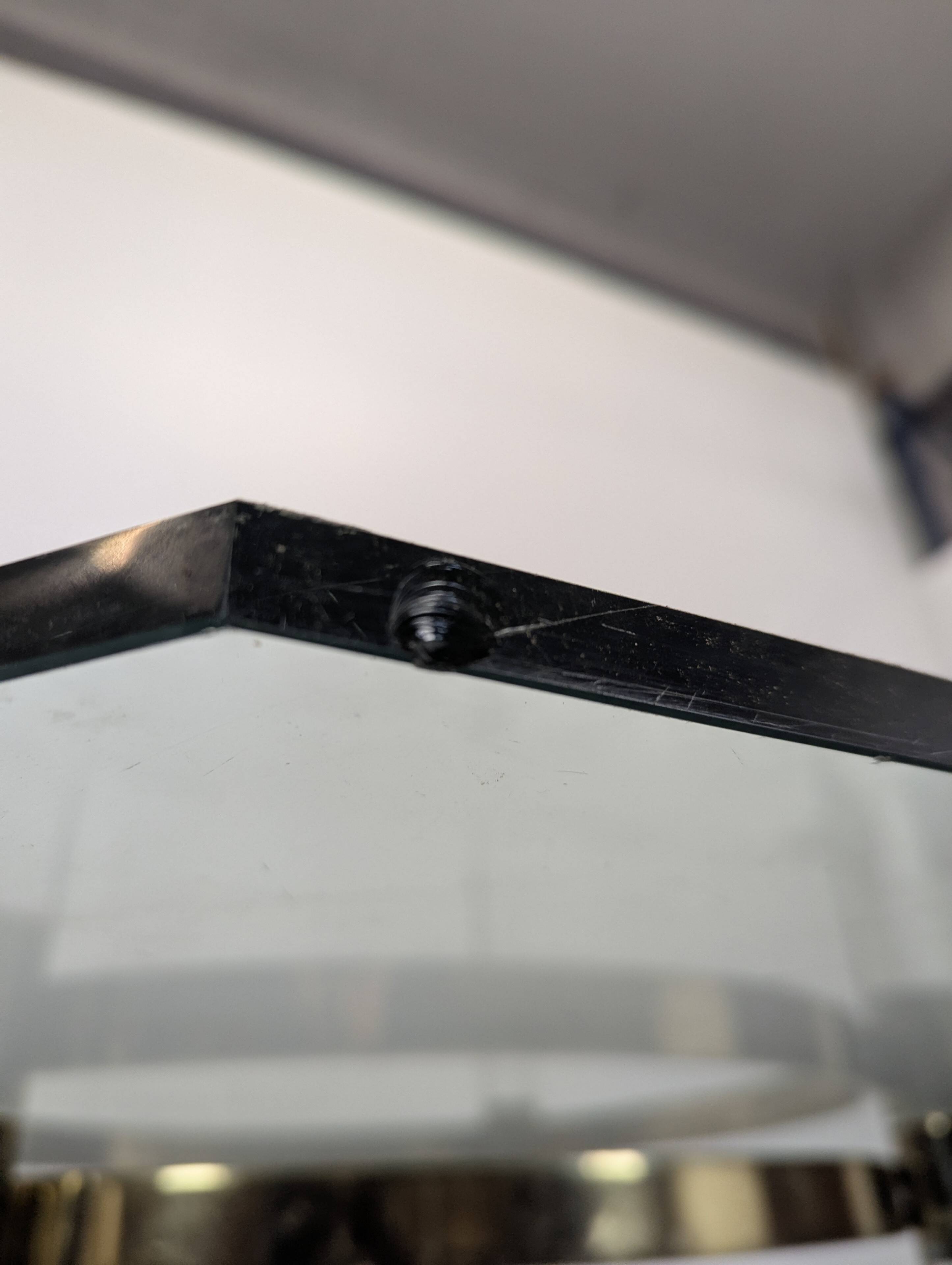 Brass and acrylic glass table by Sandro Petti for Metalarte, 1970