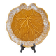 Plat barbotine feuille