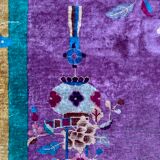 Chinese carpet in pure wool. Old 1920 . 272cm x 342cm