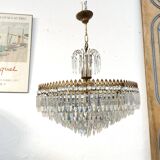 Vintage chandelier 8 lights and brass