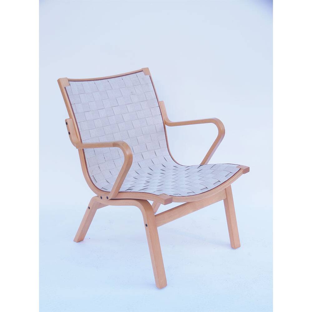 Vintage Danish Scandinavian armchair in Bruno Mathsson style