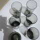 Set of 6 glasses glass tube smokes