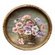 Watercolor on paper in euget-barry still life bouquet of flowers twentieth
