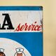 Plaque publicitaire vintage perla service