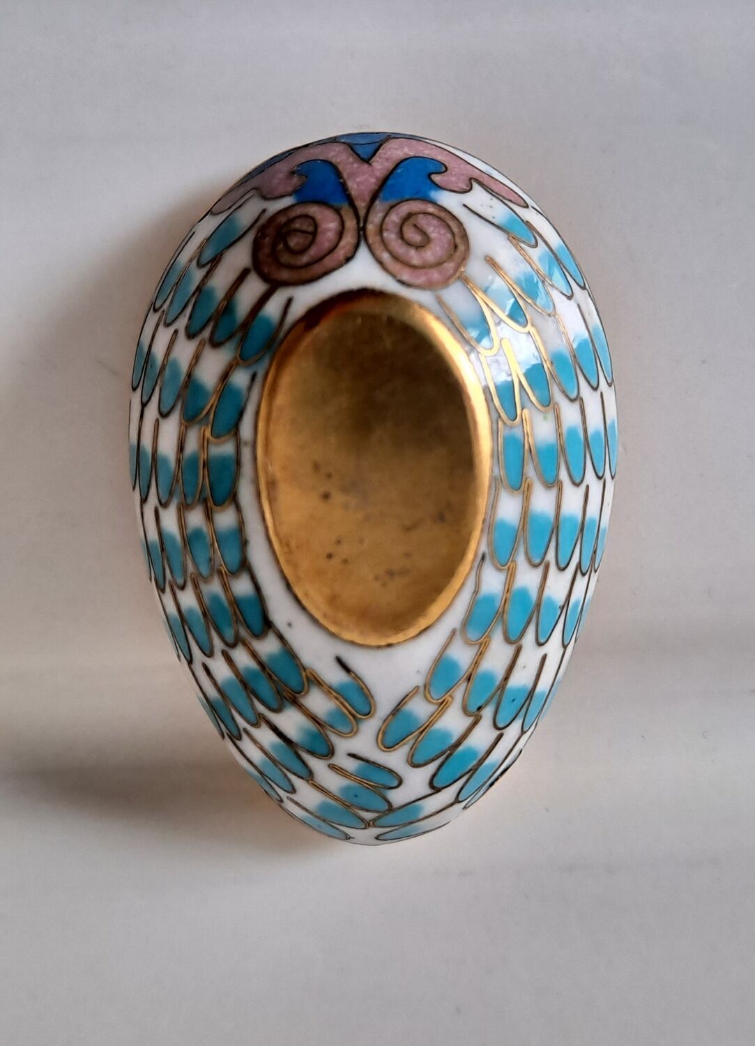 Pillbox mandarin enameled duck