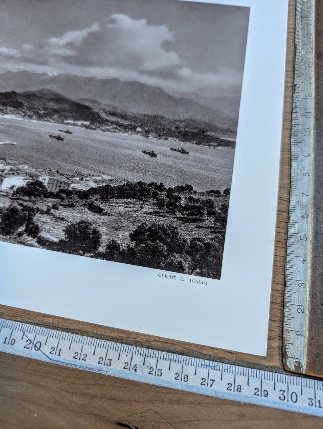 Ajaccio, Corsica, photo print from 1935. By Ange Tomasi.
