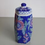 Blue ceramic flower pot