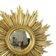 Vintage Sunburst Mirror Sun Mirror Gold Leaf Sixties 42cm