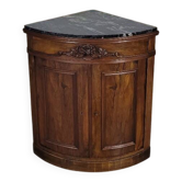 Petite encoignure avec marbre, buffet d'angle