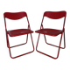 Paire de chaises pliantes