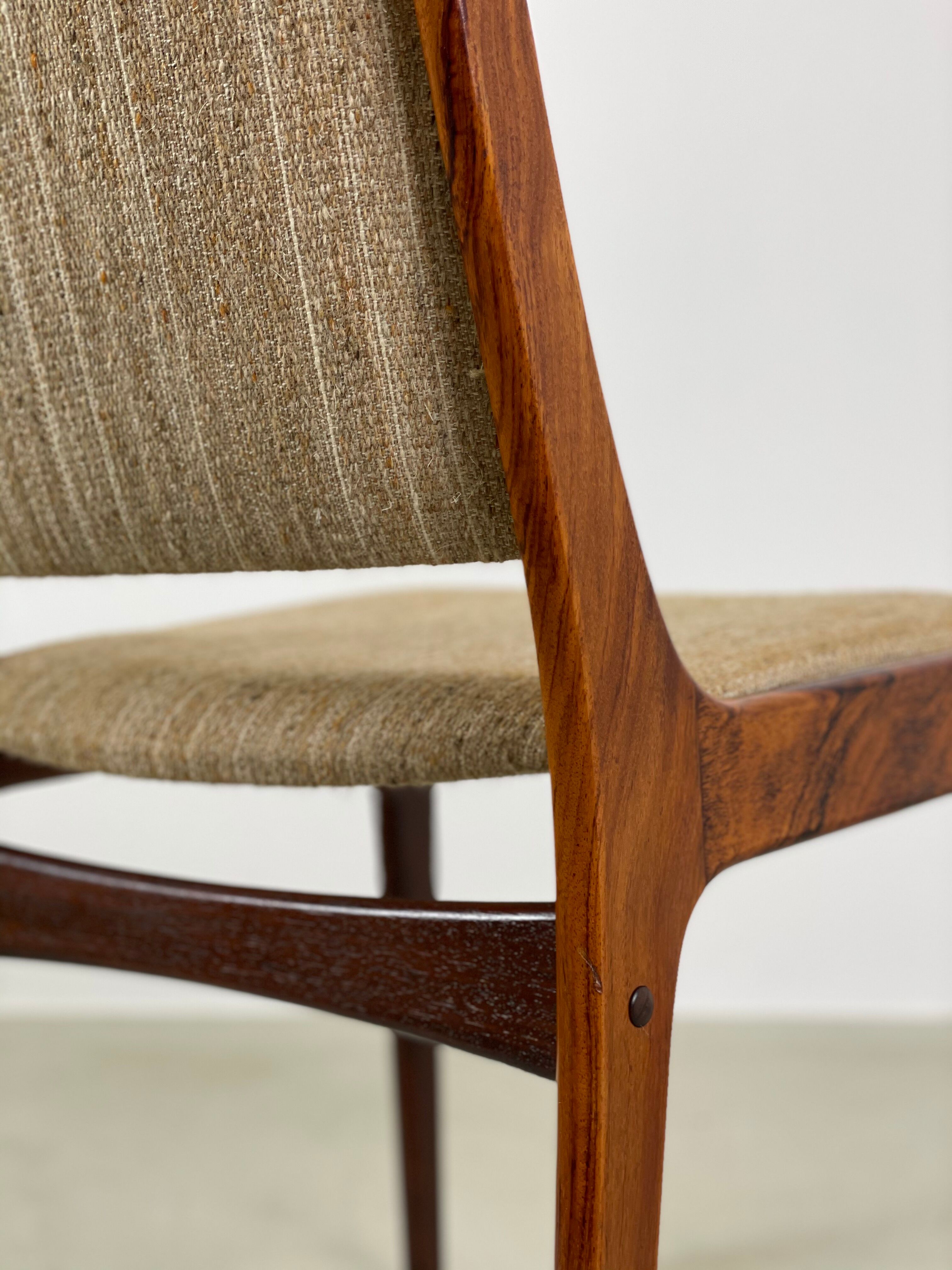 Rosewood dining chair by Johannes Andersen for Uldum Mobelfabrik 1960s