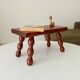 Vintage Bobbin Wood Plant Stool