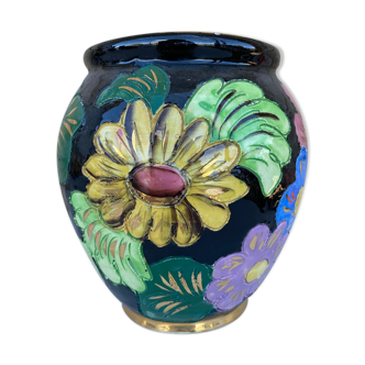 Vintage ceramic vase Vallauris 1960