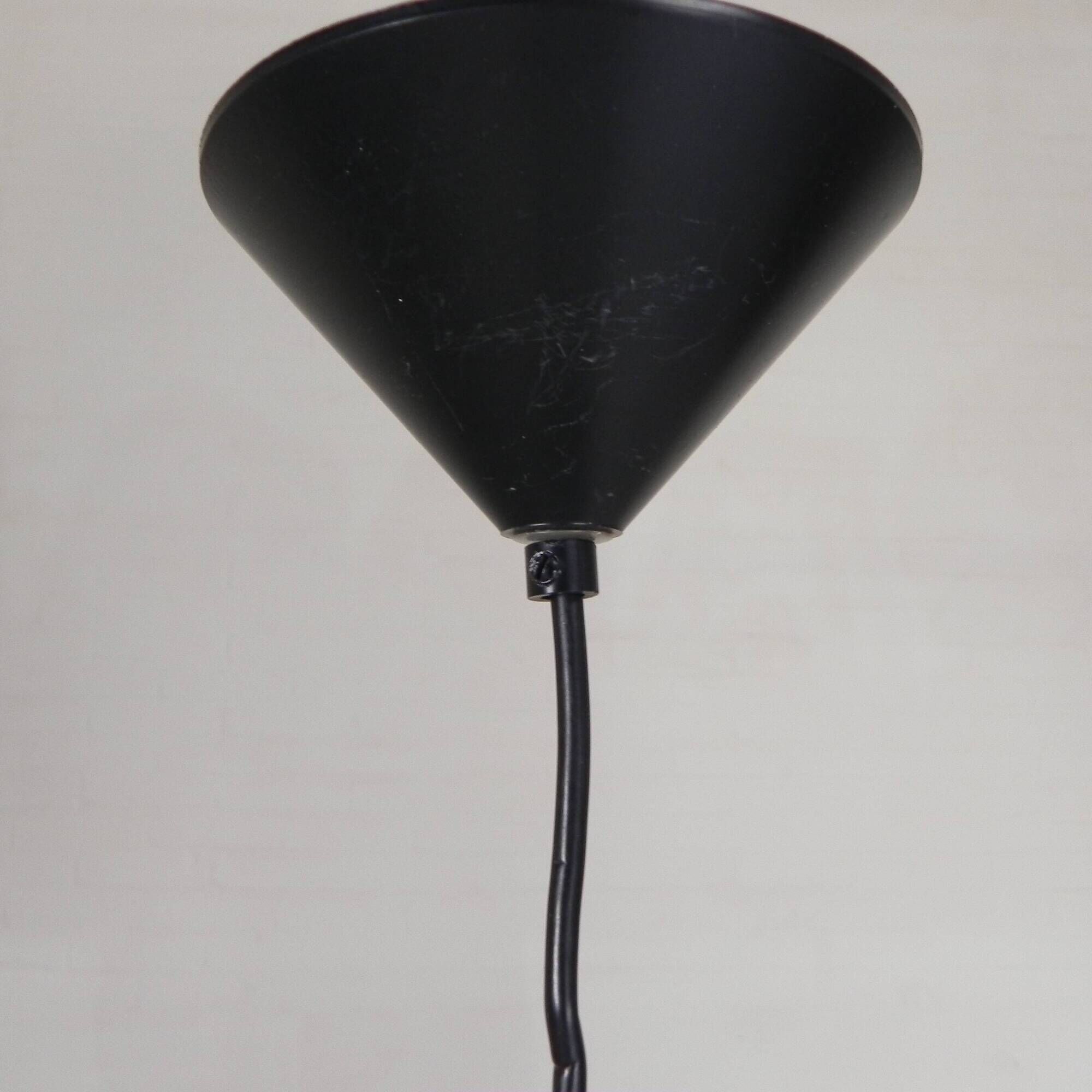Vintage aluminum pendant lamp, Lakro Amstelveen, 1960s
