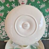 Set of 4 old oyster plates, SALINS pottery, France