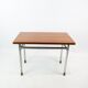 Coffee table in teak and legs in metal, designed by Hans J. Wegner, 1960s