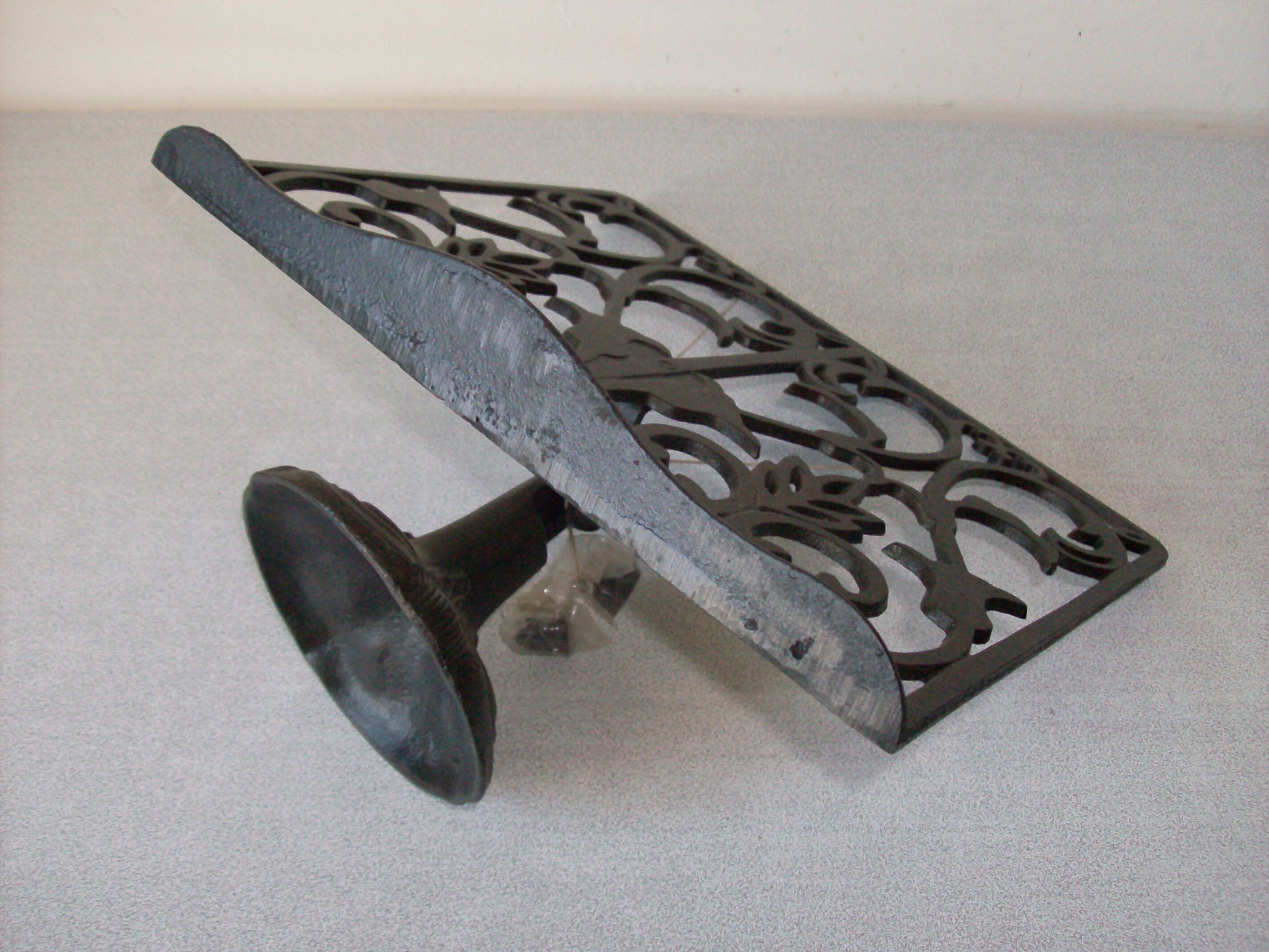 Cast iron book rack