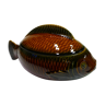 Soupière poisson barbotine Sarreguemines