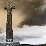 Photograph black and white silver print circa 1970 Calvary