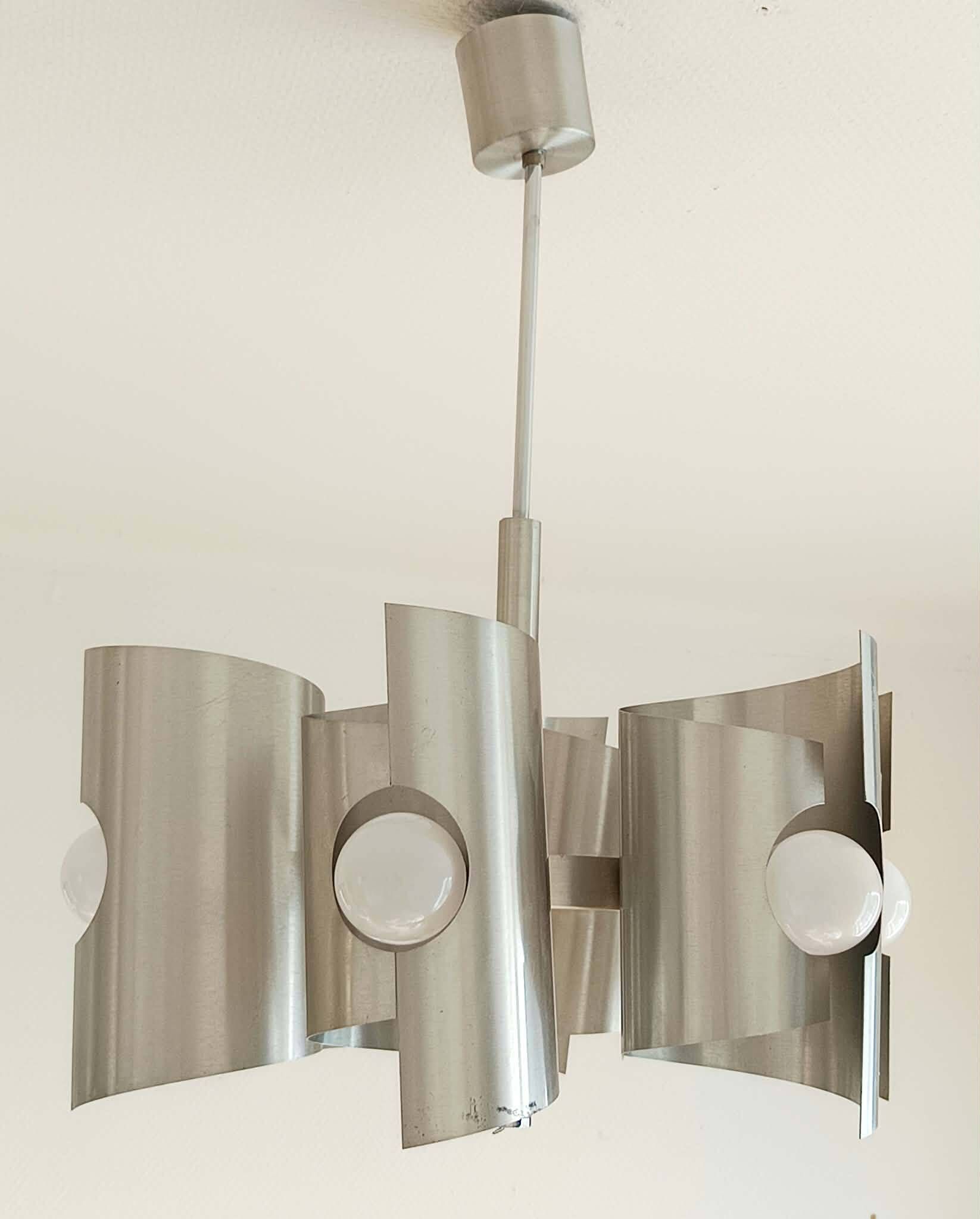 Lustre space age aluminium 1970 Polam Bielsko