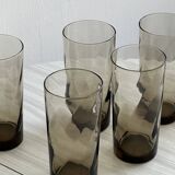 5 smoked water glasses France
