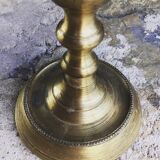 Solid brass gilded candlestick
