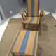 Old rattan and bamboo lounge chair in 1920