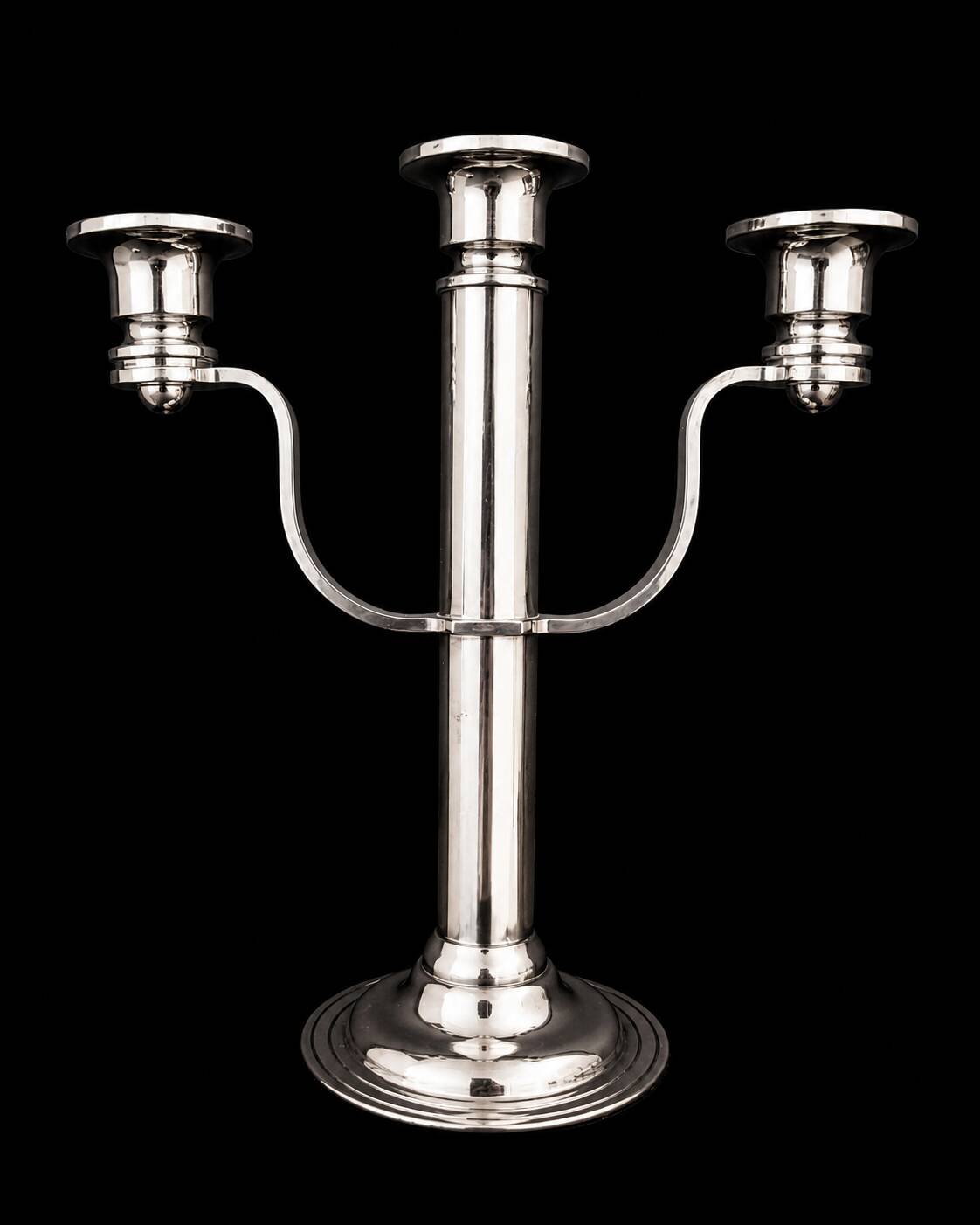 Silver candlestick